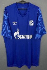 NEW UMBRO MENS FC SCHALKE 04 2019/2020 HOME SOCCER FOOTBALL SHIRT JERSEY SIZE XL