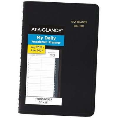 Planner Daily Academic 12-Month July-June, Quarter-Hourly 2026-2027