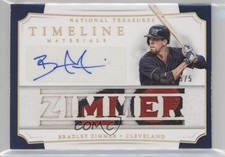 2017 Panini National Treasures Names Prime 5/5 Bradley Zimmer #TMSN-BZ Auto 08jk