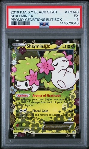 2016 POKEMON XY BLACK STAR PROMO GENERATIONS ELITE TRAINER BOX SHAYMIN EX PSA 5
