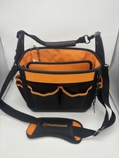 Magnusson Open Tote Tool Bag With Shoulder Strap Multi Pocket Storage