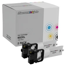 Ink Cartridge Replacement for Epson 902XL T902XL120 HY (Black, 2-Pack)