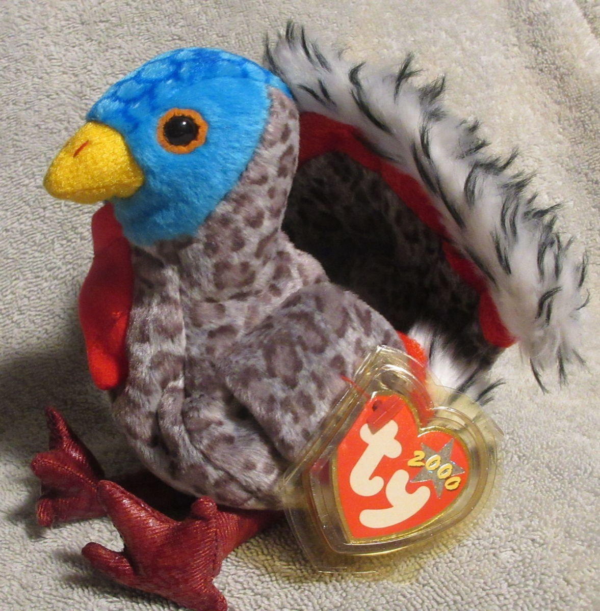 Ty Beanie BabyLurky the Turkey DOB June 13, 2000 MWMT Free Shipping
