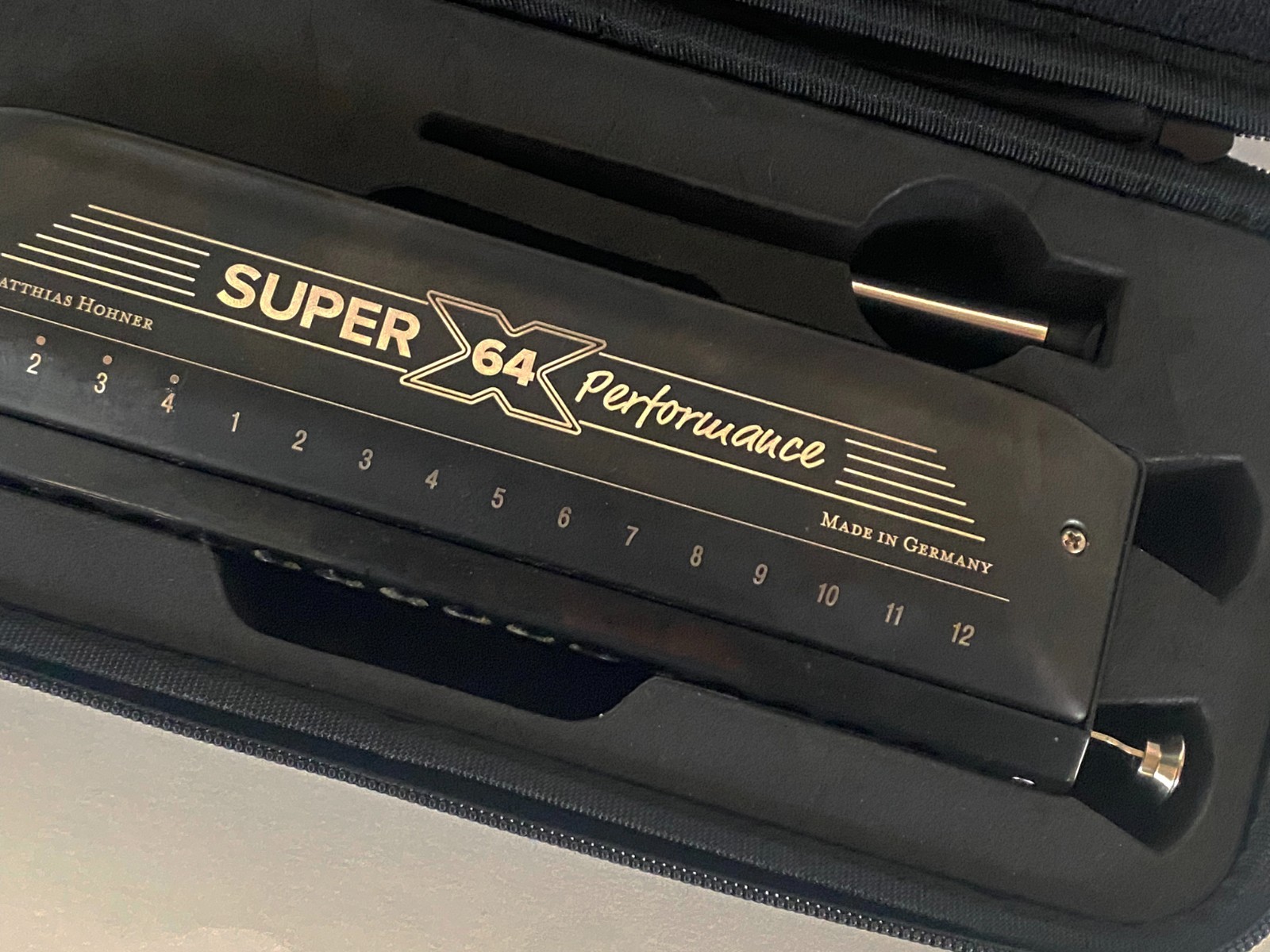 Hohner Super 64X Performance Chromatic Harmonica - w Black Vinyl Case