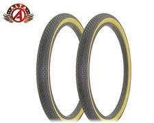 2 ALTA PERFORMANCE Bicycle 24" x 2.125" Black/Gum Durable TIRES CLASSIC BRICK.