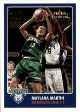 2001 Fleer Tradition WNBA #126 Maylana Martin