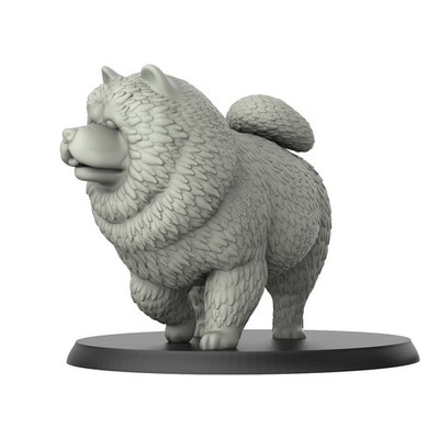 Chow Chow - Dogs - 3D IP Studios - Terrain Wargaming D&D DnD 28mm 32mm 40mm 54mm