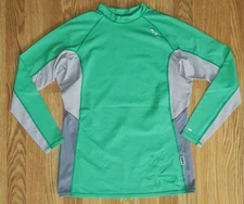 NRS women's XL EXTRA LARGE Long Sleeve Rash Guard UPF 50+ Kelly Green