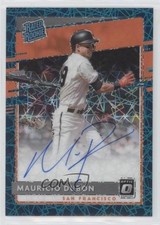 2020 Panini Donruss Optic Teal Velocity Prizm 10/35 Mauricio Dubon Auto 1b8