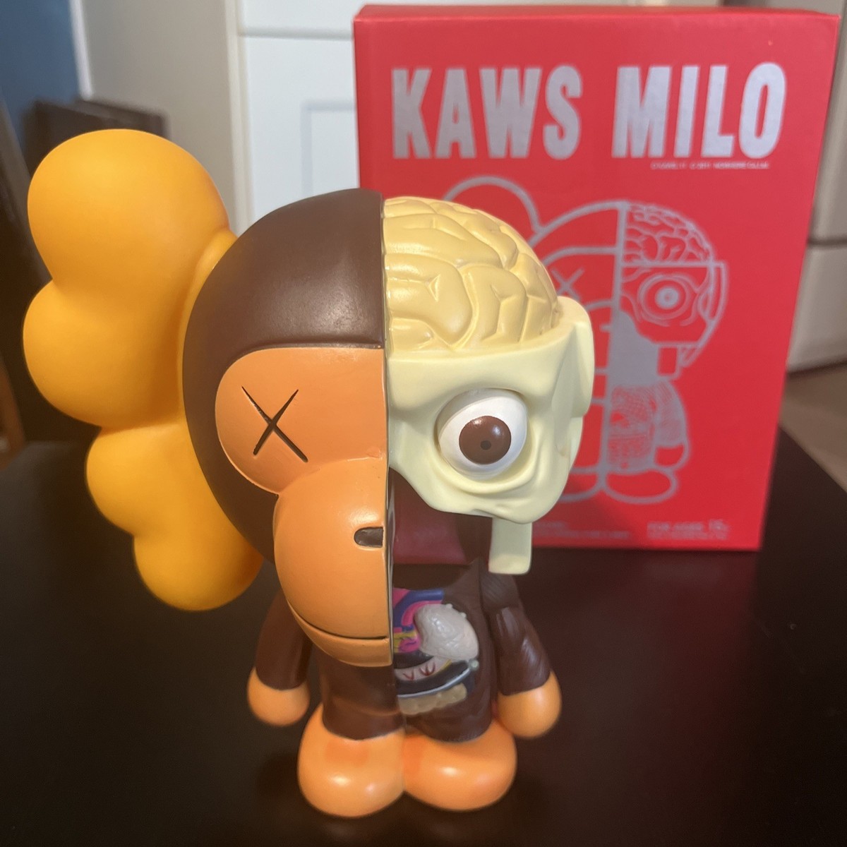 KAWS MILO Dissected A Baby Ape Fake BAPE Baby Milo Brown Vinyl