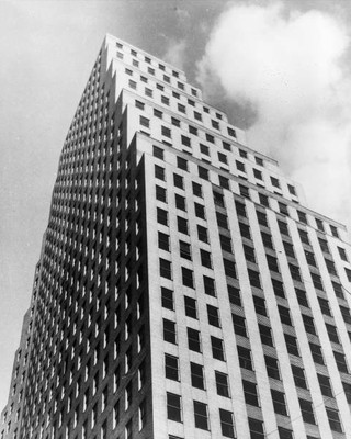 New building 120 Wall Street New York upper floors set back facade- Old Photo