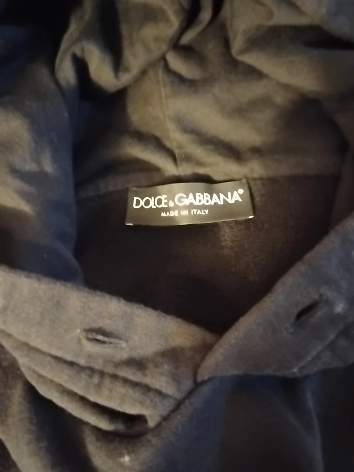 Dolce & Gabbana Talla 44/Grande Negro y Dorado Sudadera con Capucha Suéter Pullover Foto 3 de 4
