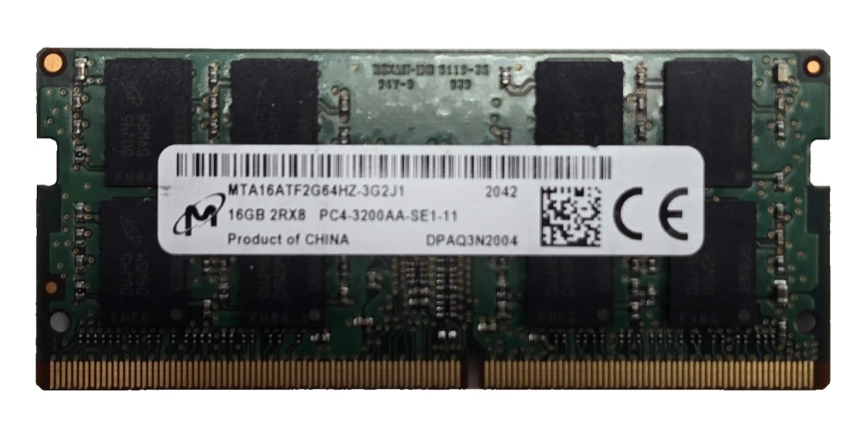 Micron DDR4 SDRAM 16 GB Total Capacity Memory (RAM) for sale | eBay