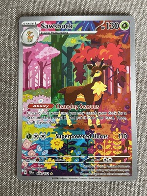 Pokémon 2024 | Temporal Forces | Sawsbuck 166/162 | Illustration Rare
