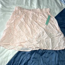 NWT Abound pink cheetah flare mini skirt womens medium dainty ethereal cottage