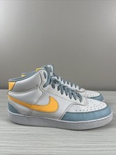 Nike Court Vision Mid Next Nature Zapatos Talla 14 Blanco Ocean Bliss Láser Naranja
