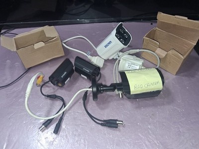 Q-See, zmodo, FunLux & ESCAM EXACT LOT OF DEFECTIVE DONOR SECURITY CAMERS-ISSUES