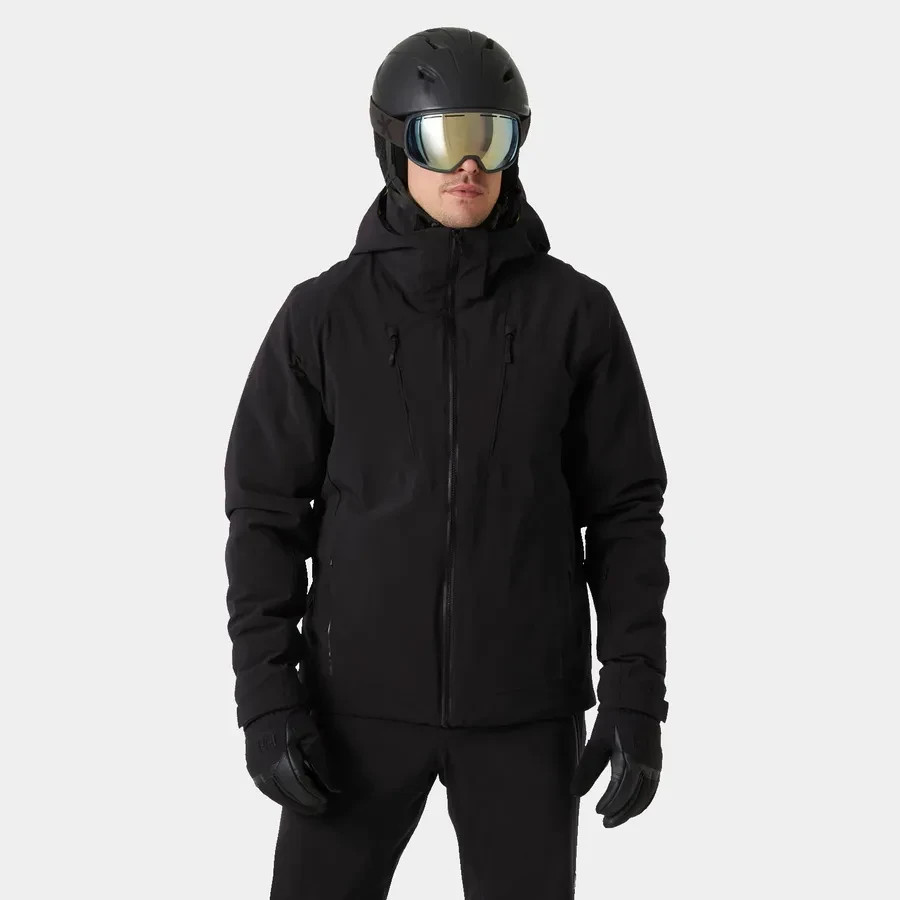 Chaqueta de esquí Helly Hansen HH Alpha 4.0 negra para hombre talla XL NUEVA CON ETIQUETAS PRECIO DE VENTA SUGERIDO POR EL FABRICANTE $485