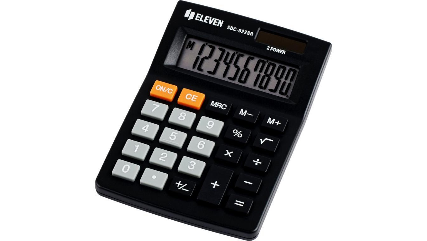 ОДИННАДЦАТЕРИЧНЫЙ калькулятор biurowy SDC022SR czarny