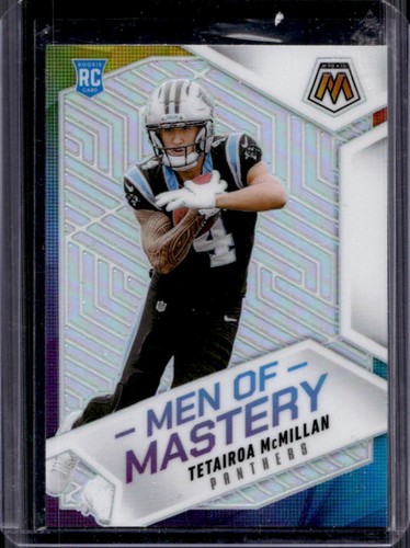 2025 Panini Mosaic Tetairoa McMillan Men of Mastery RC Silver Prizm #19 Panthers