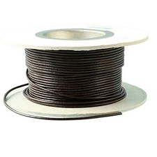 Nippon Chuko Genuine Leather Round Cord Dark Brown 1.5mm x 5m