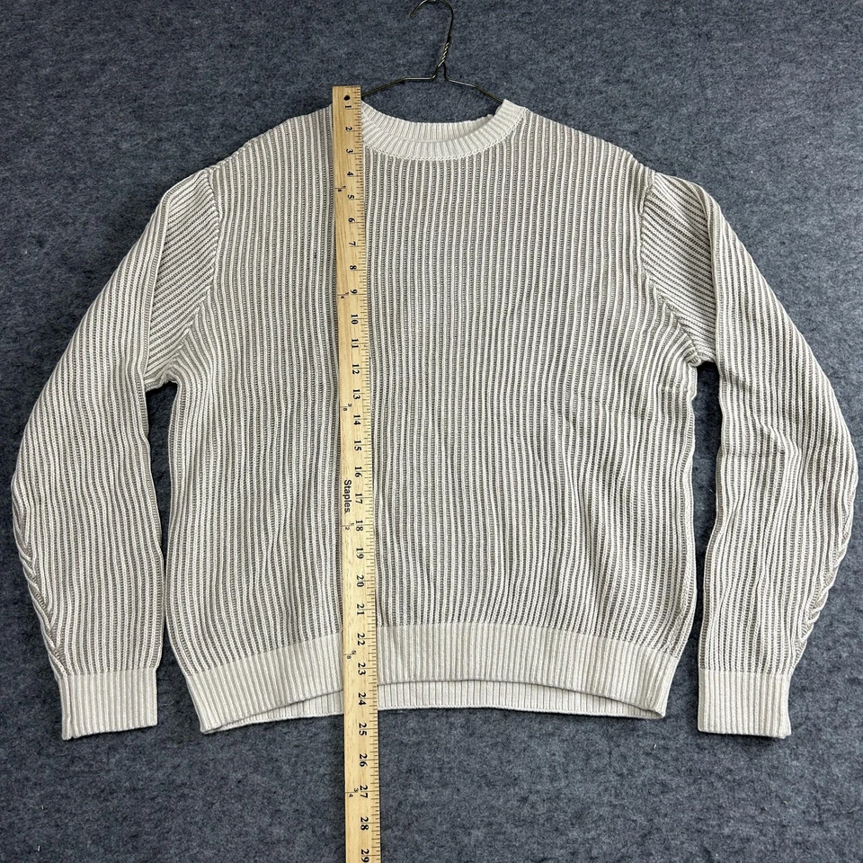 Suéter Abercrombie Niños Jóvenes 15/16 Beige Acanalado Tejido Cuello Redondo Pullover Nuevo con Etiquetas Foto 2 de 4