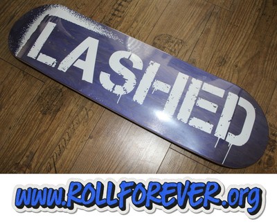 ''Charity'' - NEU&OVP  - 8,0 Inch - Lashed Stencil Logo Deck (Skateboard) (lila)
