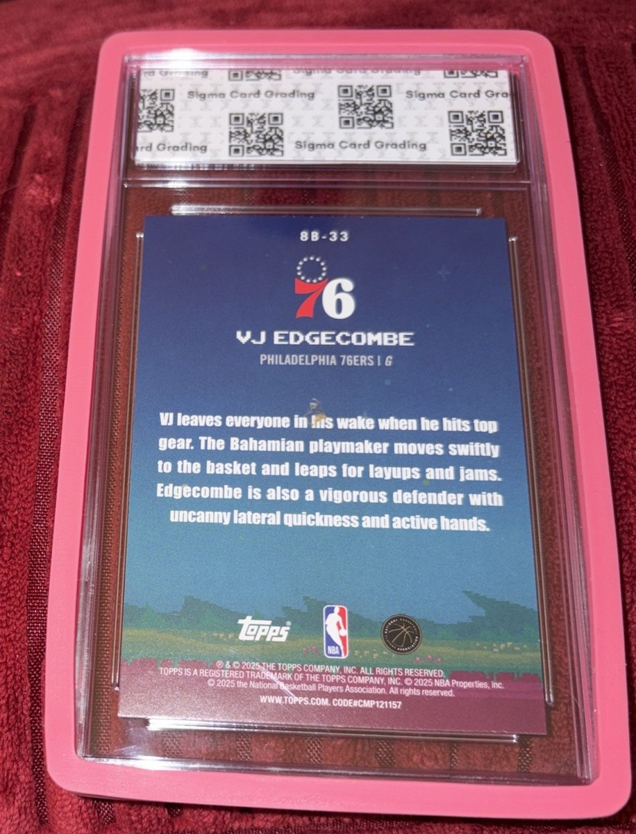 2025-26 Topps - 8-Bit Ballers VJ Edgecombe #8B-33 (RC) for sale