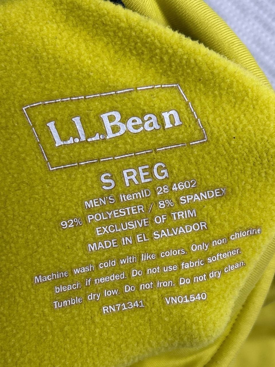 LL Bean Windproof Softshell‎ Jacket Mens Small Ye… - image 8