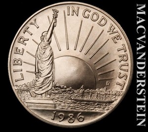 1986-D Ellis Island Commemorative Half Dollar - Choice Gem Brilliant Unc  #L6635