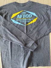 AFTCO Boys Medium Long Sleeve Gray Shirt Excellent 