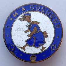 Cococub Cadbury's 1930s Vintage Enamel Pin Badge.    A1-67