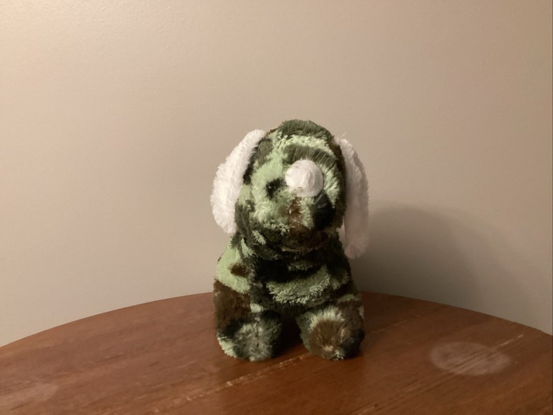 A&A Global Industries Camo Dog Stuffed Plushed Animal 9"