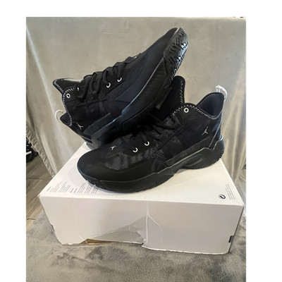 Jordan Air Jordan One Take 2 Black Metallic Silver Mid Top Basketball 10men 