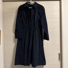 UNIQLO JW Anderson Cotton Gathered Dress Navy M