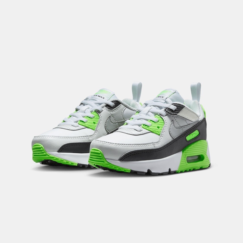 new youth 3/3Y kids Nike Air Max 90 Easyon White Green Shoes IH1417 702