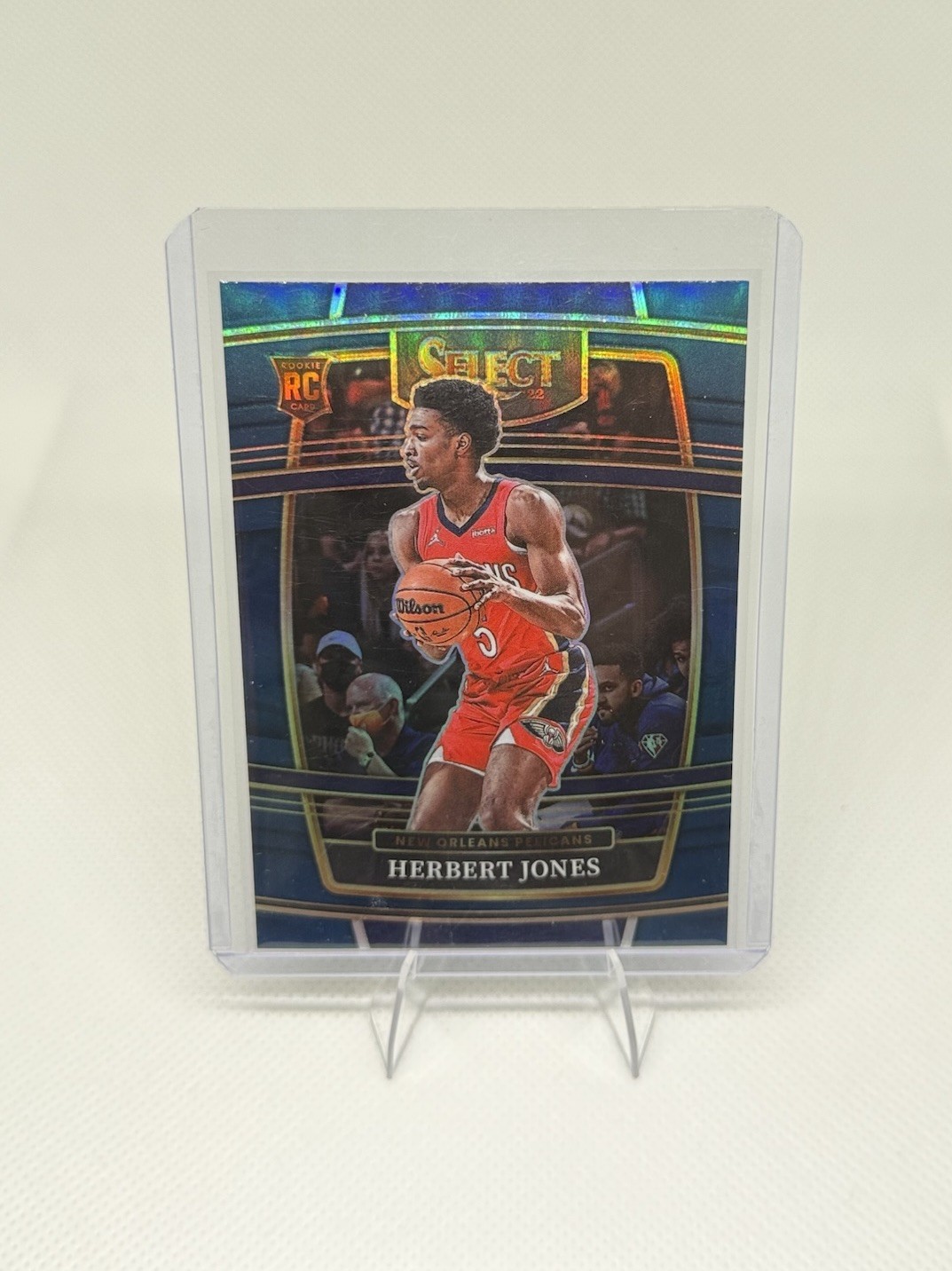 2021-22 Panini Select Herbert Jones #45 New Orleans Pelicans Blue Prizm Rookie