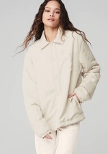 Alo Yoga Legend Jacket Size XL in Bone Excellent Unisex Oversized