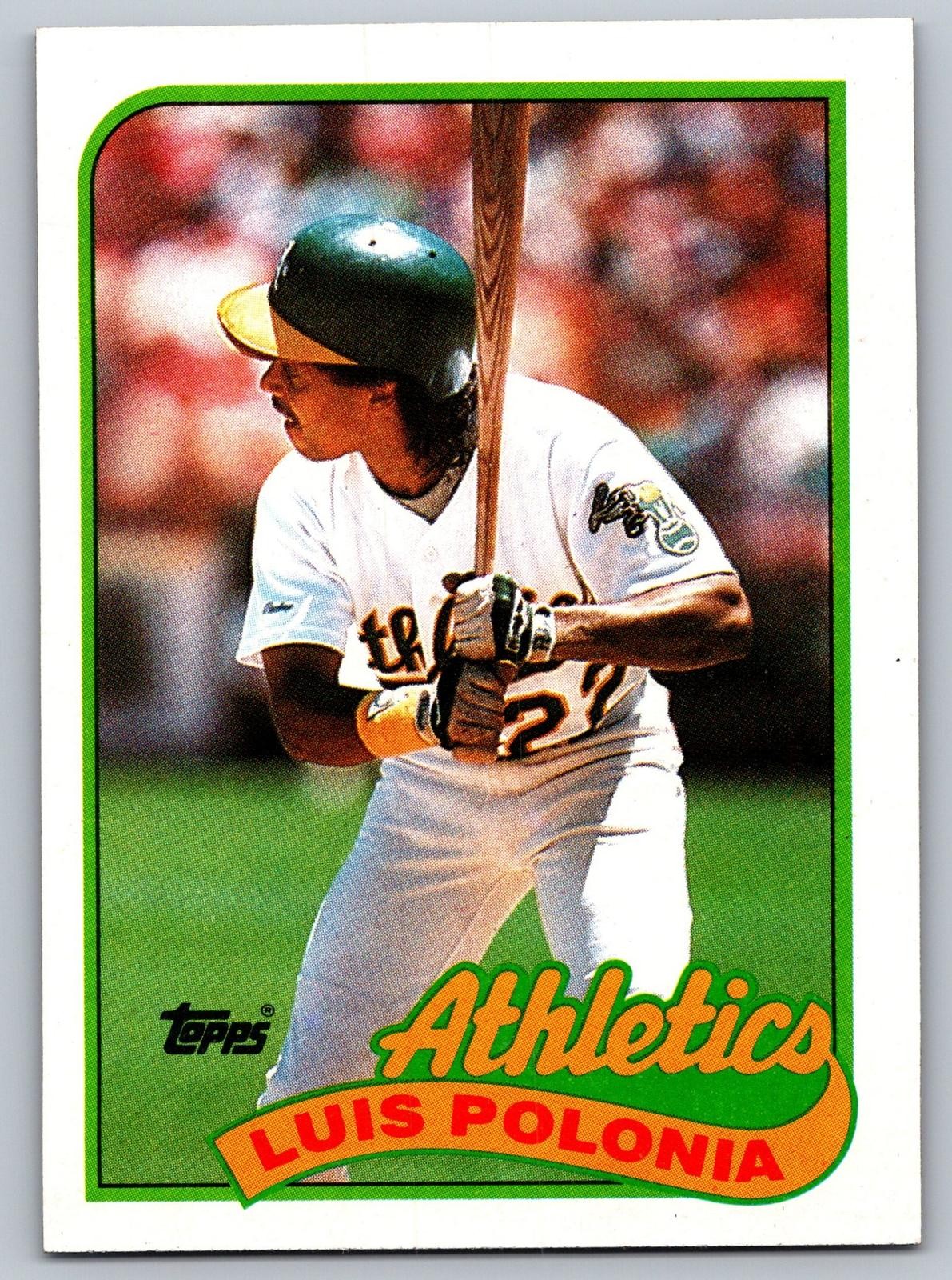 1989 Topps #424 Luis Polonia