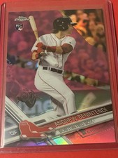 2017 Andrew Benintendi Bowman Chrome PINK REFRACTOR #100