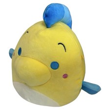 Squishmallows The Little Mermaid Flounder Plushie Disney Stuffed Animal Fish 7in