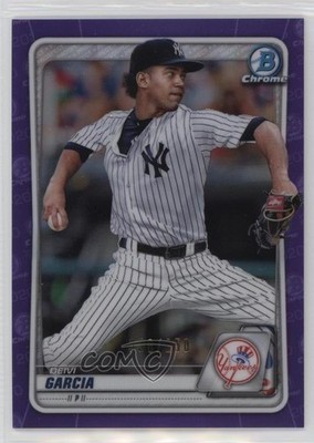 2020 Bowman Chrome Prospects Purple Refractor 30/250 Deivi Garcia #BCP-125 r7o
