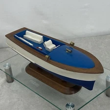 Vintage Handmade CHRIS CRAFT Style 16" Royal Runabout Painted Wood Model Boat