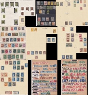 Mexico Stamps 1868 83 Mostly Used Collection With Imperf Hidalgo Stamps