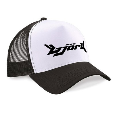 BJORK Snapback Trucker Mesh CAP Baumwolle vorne 5 Panel MÜTZE