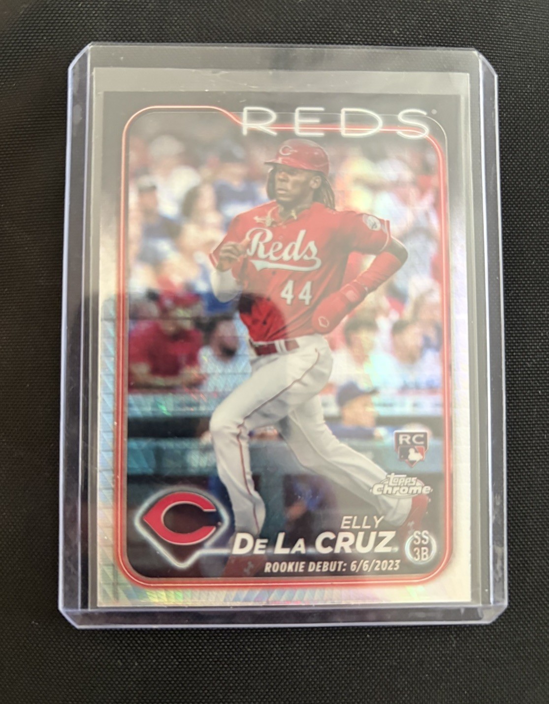 2024 Topps Chrome Update Elly De La Cruz Rookie Debut RC Prism Refractor #USC150