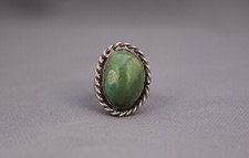 Old Pawn Navajo Sterling Silver turquoise Ring Size 5