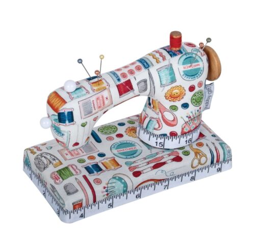SEWING MACHINE SHAPED PIN CUSHION Sewing Notions Fabric Fabulous Design PCS\638 - Picture 1 of 4