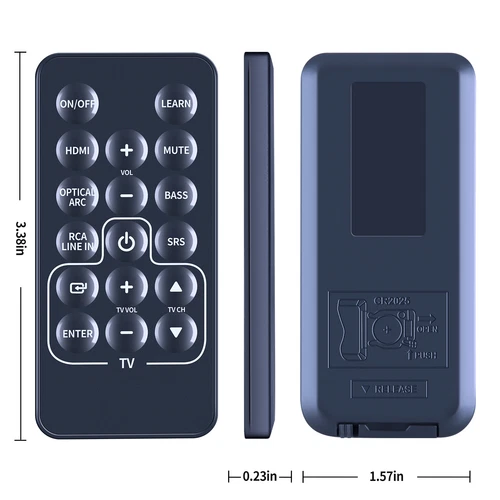 Remote Control Fits MAXELL MXSB-252 Digital SoundBar TV Speaker New - Picture 3 of 3