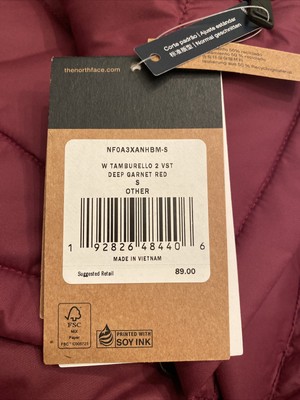 Vest NWT Deep Garnet Red 